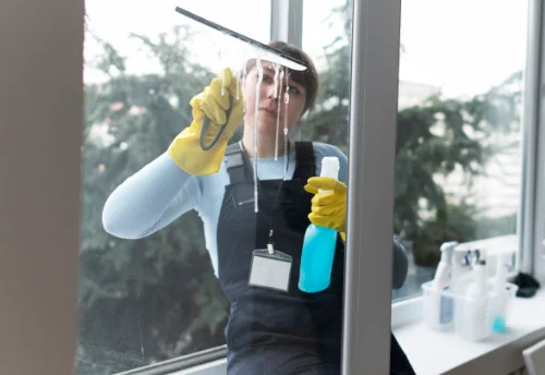 Nettoyage de vitres intérieures et extérieures au Peyrat